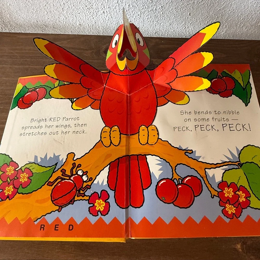Vintage 2003 Snappy Little Colors Pop-Up Fun Hardcover Book Happy Snappy
